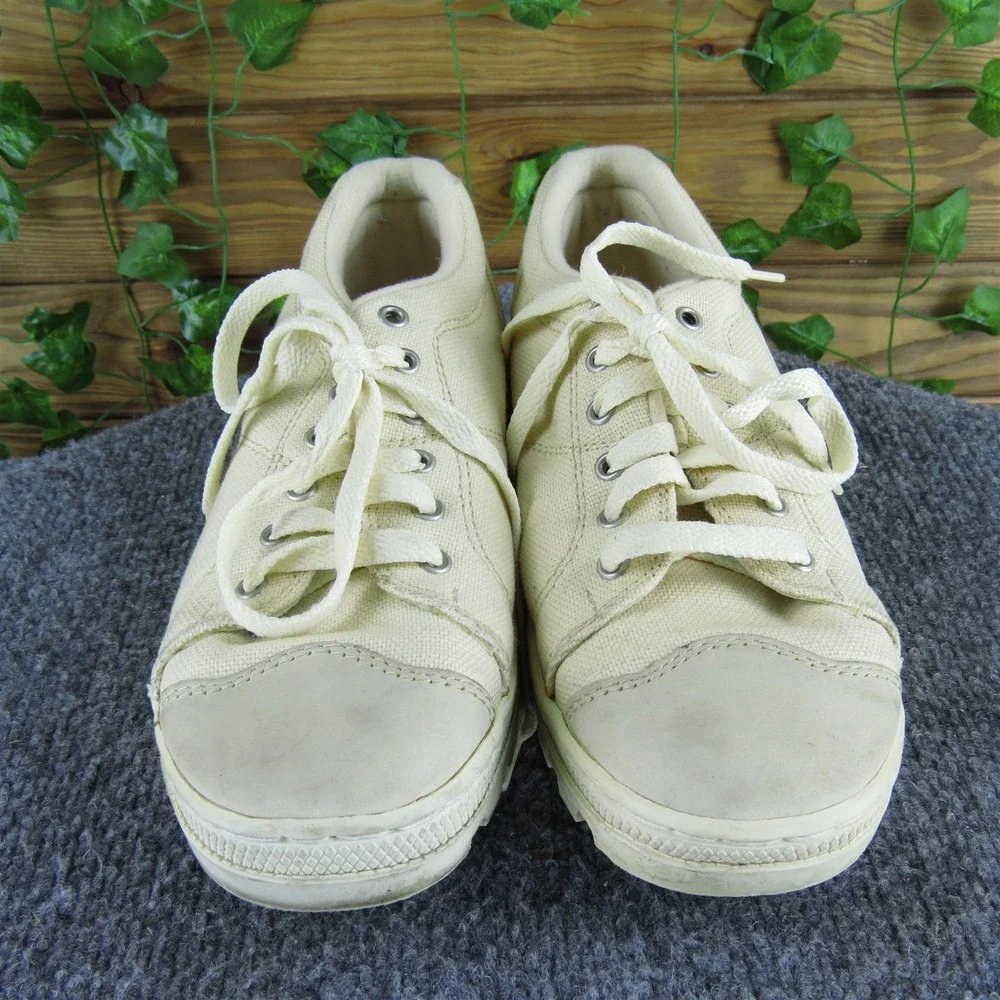 SKECHERS Men's  Sneaker Beige‎ Canvas Size 6 Medium  Used 2025